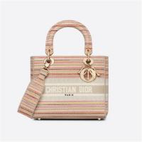 DIOR M0565OREO 女士多色 中号 LADY D-LITE 手袋