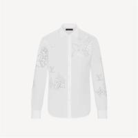 LV 1A8ATF 男士白色 花卉英格兰刺绣修身衬衫