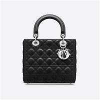 DIOR M0565PNGE 女士黑色 中号哑光 LADY DIOR 手袋