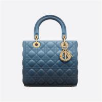 DIOR M0565OSJB 女士靛蓝色 中号 LADY DIOR 手袋