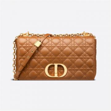 DIOR M9243UWHC 女士干邑色 大号 DIOR CARO 手袋