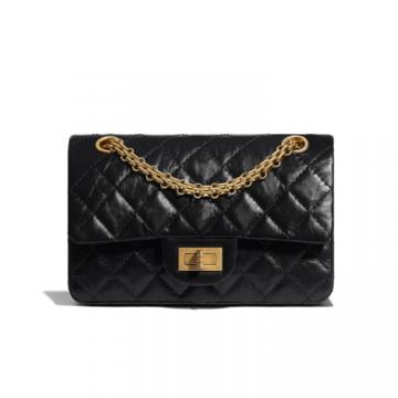 CHANEL AS0874 女士黑色 2.55 迷你口盖包