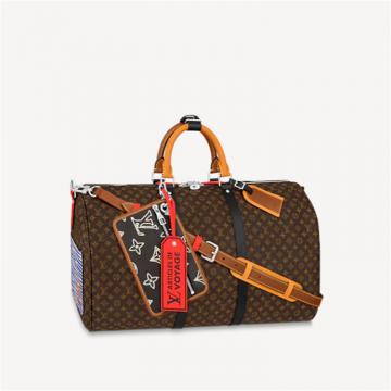 LV M56855 男士老花 KEEPALL BANDOULIÈRE 50 旅行袋