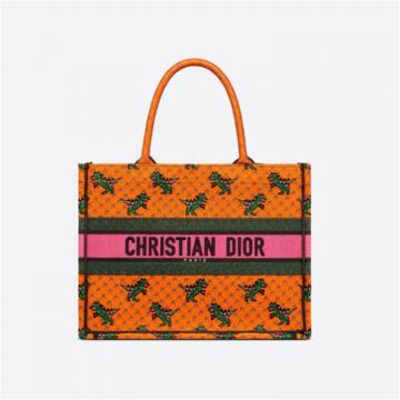 DIOR M1296ZRGL 女士橙色 小号 BOOK TOTE 手袋