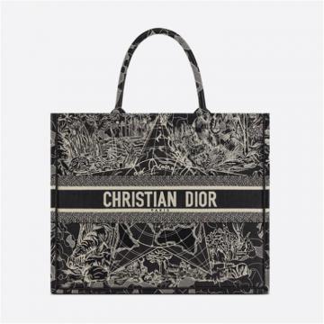 DIOR M1286ZRGP 女士黑色 BOOK TOTE 手袋