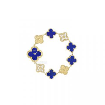 Van Cleef & Arpels 女士蓝色表盘 Sweet Alhambra 腕表