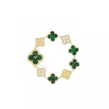 Van Cleef & Arpels 女士绿色表盘 Sweet Alhambra 腕表