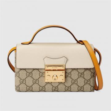 GUCCI 652683 女士白色 Padlock 迷你手袋 