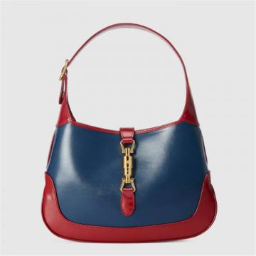 GUCCI 636706 女士海军蓝色 Jackie 1961 小号肩背包 