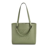 LOEWE A717S72X02 女士绿色 小号经典牛皮 Anagram Tote 手袋