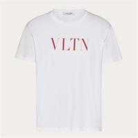 VALENTINO UV3MG10V3LE0BO 男士白色 VLTN 印花 T恤