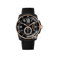 Cartier W2CA0004 男士黑色表盘 CALIBRE DE CARTIER 腕表
