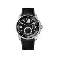 Cartier W7100056 男士黑色表盘 CALIBRE DE CARTIER 腕表