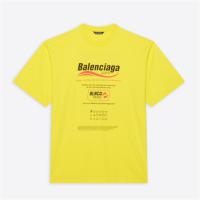 BALENCIAGA 651795TKVF87175 男士黄色 DRY CLEANING BOXY T-SHIRT IN YELLOW 