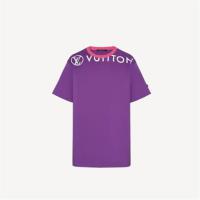 LV 1A92O1 女士紫色 棉布针织 T恤 