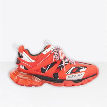 BALENCIAGA 647742W3BZ16591 男士红色 Track Clear Sole 运动鞋