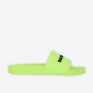 BALENCIAGA 565547W1S827321 女士荧光黄色 Pool Slide Sandal 凉鞋