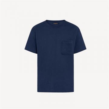 LV 1A5ZSV 男士蓝色 3D 口袋 MONOGRAM T 恤