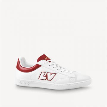LV 1A8XYW 男士白色拼红色 LUXEMBOURG 运动鞋