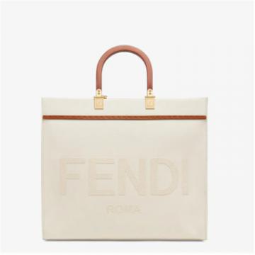 FENDI 8BH386AFIEF189S 女士自然色 FENDI SUNSHINE 中号手提袋