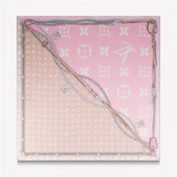 LV M76975 女士浅粉色 PERFECT MATCH 方巾