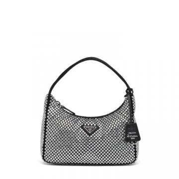 PRADA 1NE515 女士水晶色 Prada Re-Edition Duchesse 和仿水晶迷你手袋