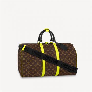 LV M45866 男士荧光黄 KEEPALL BANDOULIÈRE 50 旅行袋