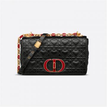 DIOR M9242WNGI 女士黑色 中号 DIORAMOUR DIOR CARO 手袋