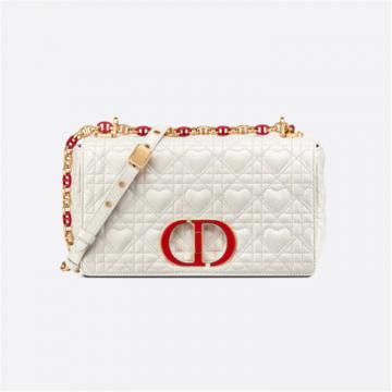 DIOR M9242WNGI 女士奶白色 中号 DIORAMOUR DIOR CARO 手袋