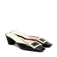 RogerVivier P00495065 女士黑色 Belle Vivier 漆皮穆勒鞋