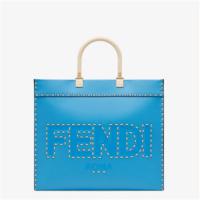 FENDI 8BH386AFL5F1E8E 女士蓝色 FENDI 阳光购物手提袋