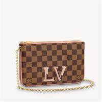 LV N60254 女士咖格 DOUBLE ZIP POCHETTE 手袋