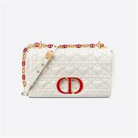 DIOR M9242WNGI 女士奶白色 中号 DIORAMOUR DIOR CARO 手袋