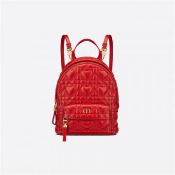 DIOR M9222UNGH 女士鲜红色 迷你 DIORAMOUR DIOR BACKPACK 双肩背包