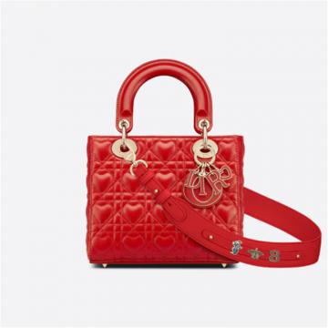 DIOR M0538ONGH 女士鲜红色 DIORAMOUR LADY DIOR MY ABCDIOR 手袋