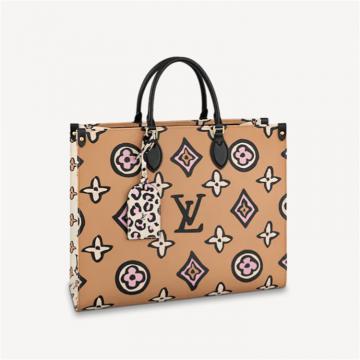 LV M45814 女士棕色 ONTHEGO 大号手袋