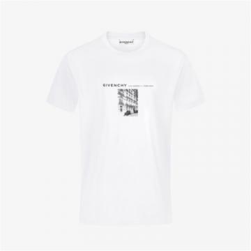 GIVENCHY BM711Y3002 男士白色 GIVENCHY T恤