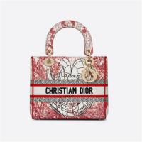 DIOR M0565ORHT 女士红色 中号 LADY D-LITE 手袋