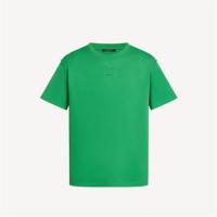LV 1A96WU 男士绿色 LV 标识压纹 T恤