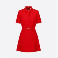 DIOR 151R28A1166 女士红色 DIORAMOUR 短款连衣裙