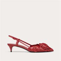 VALENTINO WW2S0CB4HLK0RO 女士红色 Valentino Garavani Atelier Rose Edition 后系带高跟鞋