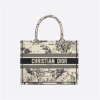 DIOR M1296ZRHZ 女士奶白色 小号 BOOK TOTE 手袋