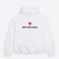 BALENCIAGA 675003TLVC29040 女士白色 七夕爱心宽松连帽衫