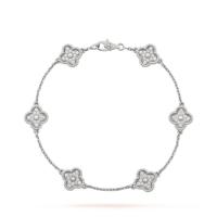 Van Cleef & Arpels VCARO85700 女士银色 Sweet Alhambra 手链
