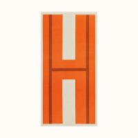 HERMES H223620S 女士橘色 H Jumping 长披肩