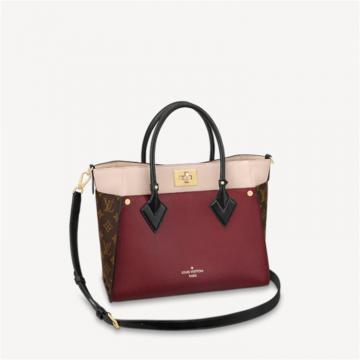 LV M56934 女士深红色 ON MY SIDE 中号手袋