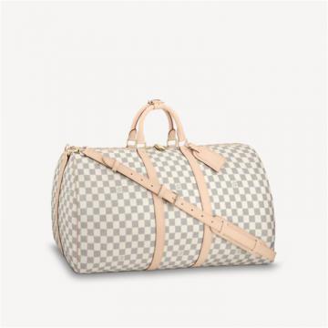 LV N41429 男士白格 KEEPALL BANDOULIÈRE 55 旅行袋