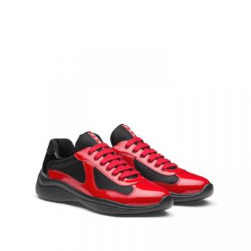 PRADA 4E3400 男士红色拼黑色 Prada America's Cup 运动鞋