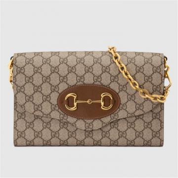 GUCCI 677286 女士乌木色 Gucci 马衔扣 1955 小号手袋