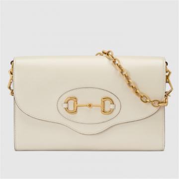 GUCCI 677286 女士白色 Gucci 马衔扣 1955 小号手袋